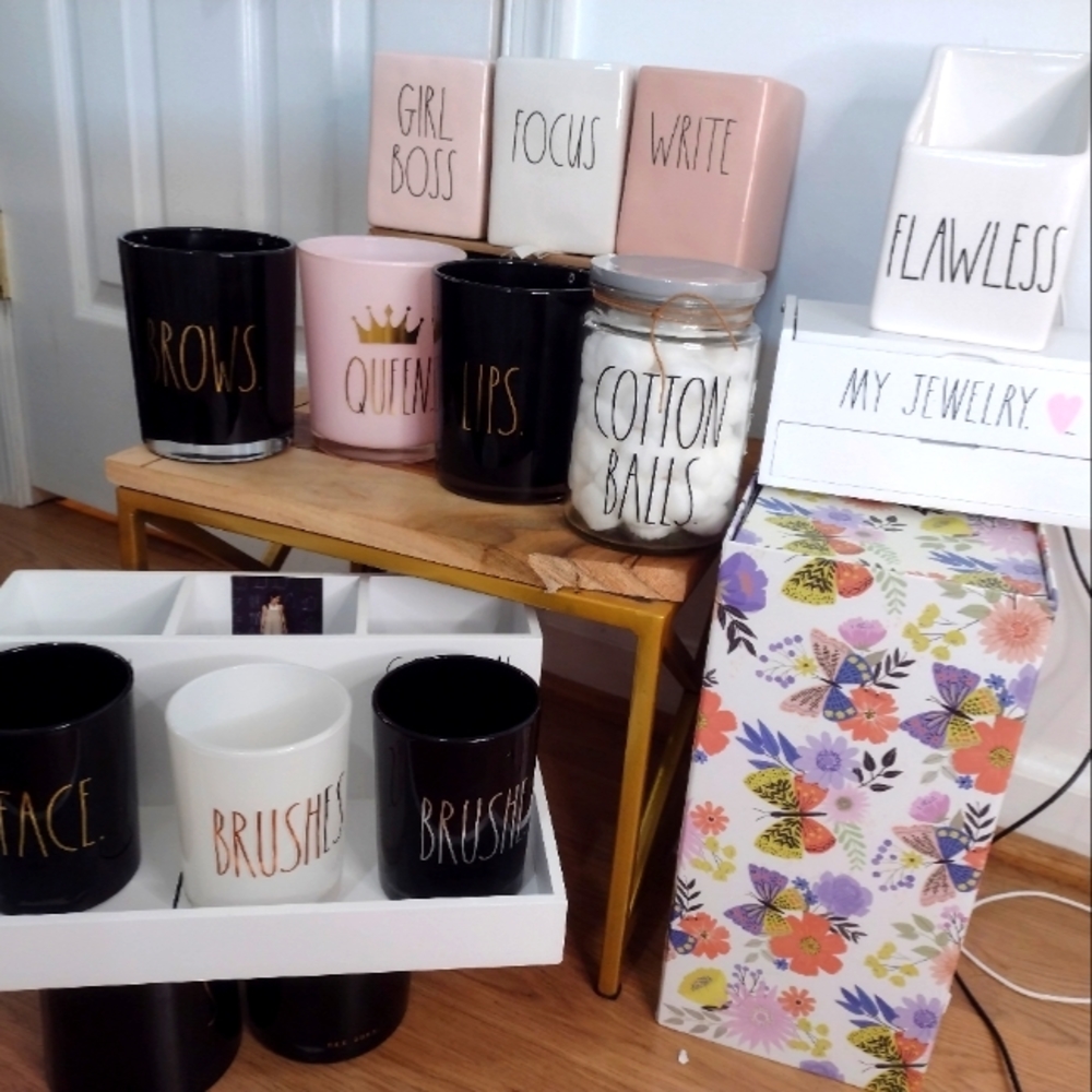 Rae Dunn cosmetics bundle